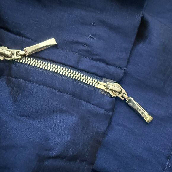 Joseph Ribkoff Vintage Dress Royal Sapphire Moldable Collar and Sleeves Sz 14 - Picture 10 of 10